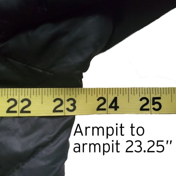 DKNY Down filled Black Puffer Jacket with Zipper Pockets Lightweight Size XL - Picture 9 of 15